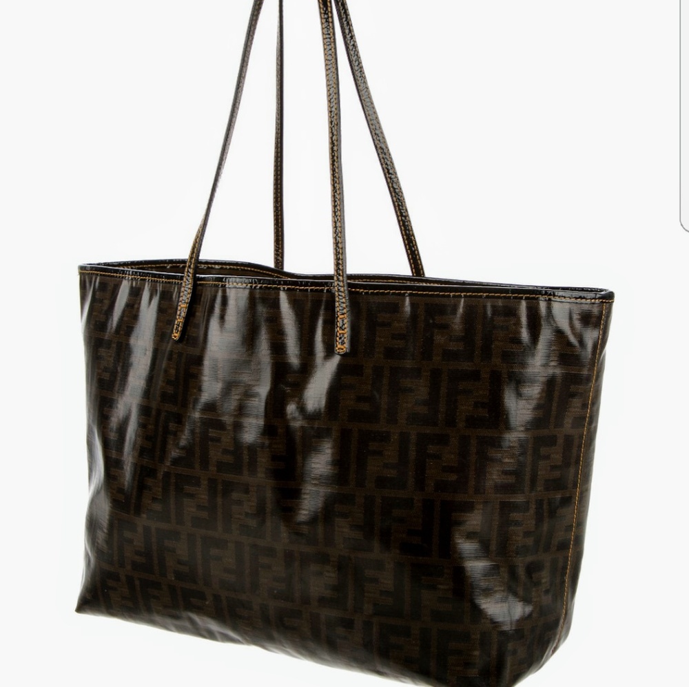 Fendi Zucca Roll Tote